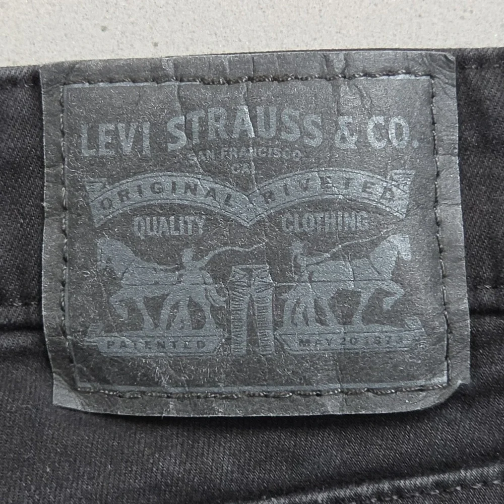 Levis 726 High Rise Flare Jeans Womens 32 Black Bell Bottoms Stretch Denim Retro